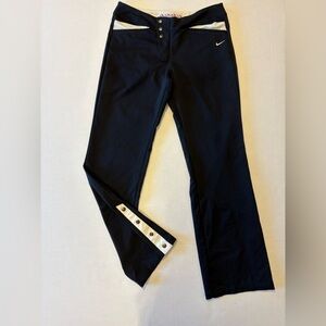 Nike City Ready flare leg snap hem athletic pants size small (4-6)